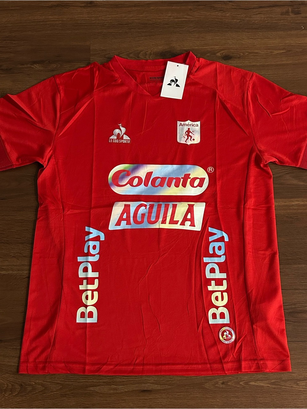 Le Coq Sportif Red América de Cali Home Jersey Size S men ❤️🔥